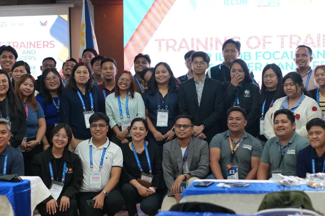 Ellirie Aviles with participants at the ILCDB Training of Trainers event